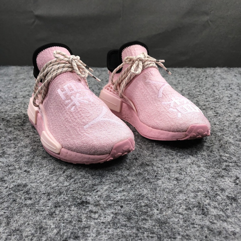 Adidas Pharrell Williams Hu NMD Shoes kids 5.5 Pink Primeknit Sneakers GY0088